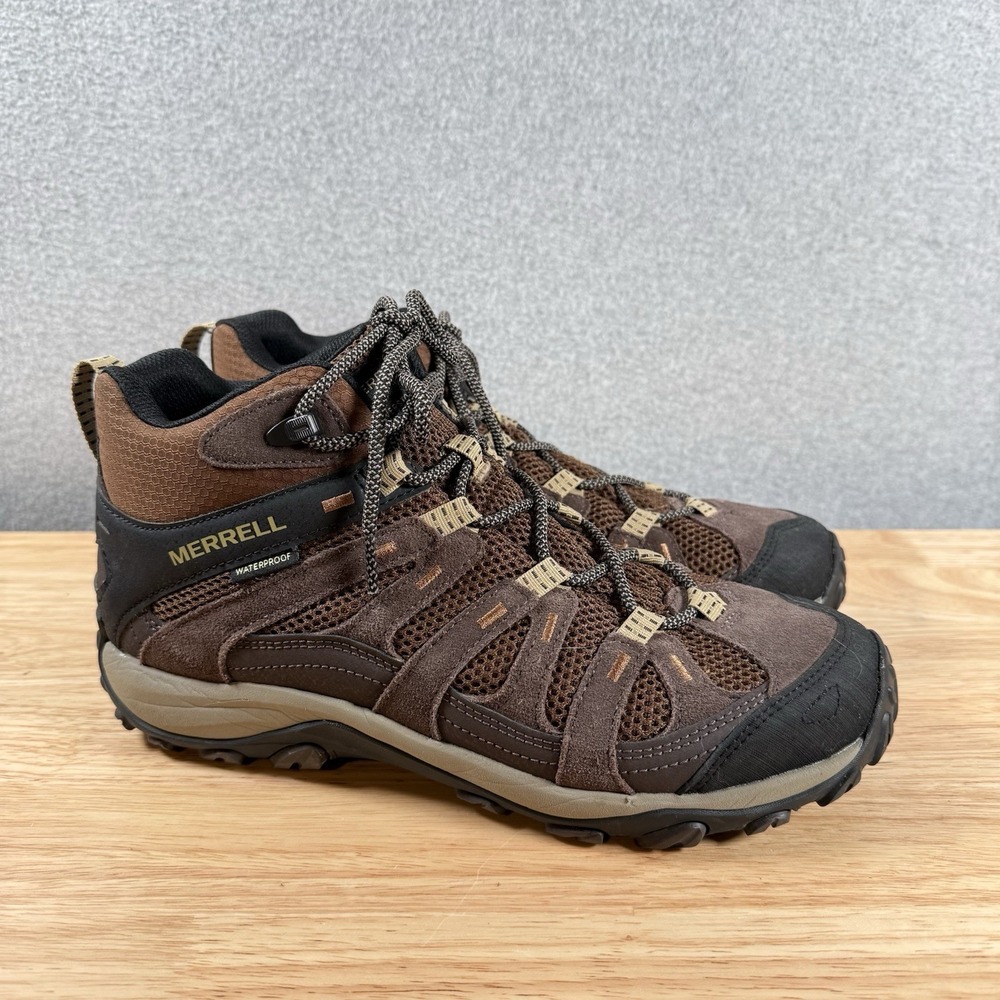 Merrell Men's Alverstone 2 Mid Waterproof - Earth/Expresso -Men's 10.5
